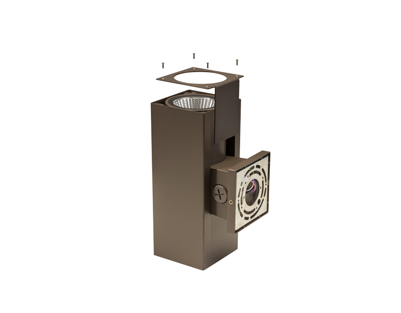 cylinder light fixture formfit shell exploded